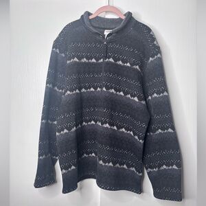 THE NORTH FACE AZTEC MOTIF QUARTER-ZIP FLEECE PULLOVER